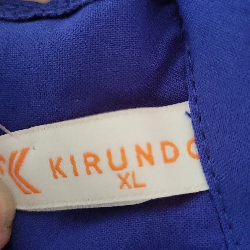 KIRUNDO Summer Sleeveless Halter Neck Pleated Midi Cocktail Dresses - Picture 10 of 10